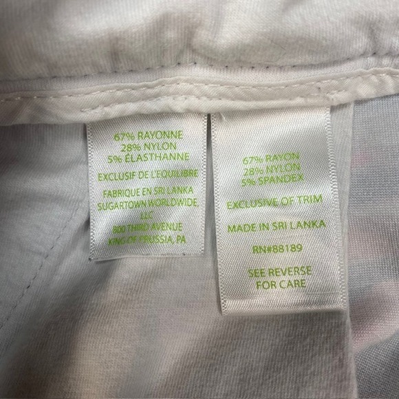 Lilly Pulitzer‎ Women's Natia Floral Print Shorts Size 10 Colorful Leaves - Picture 3 of 9